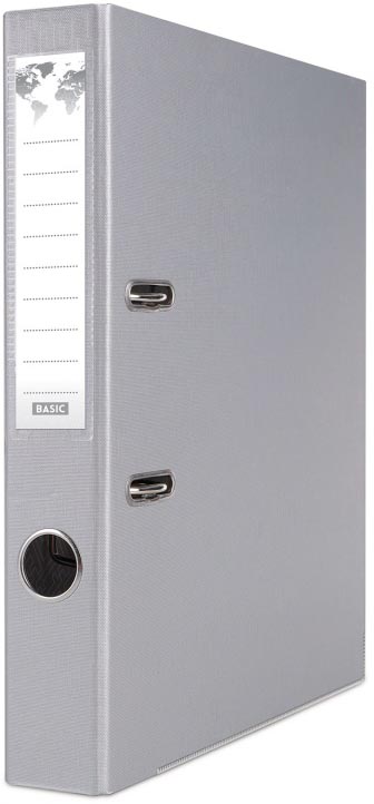 OFFICE products ordner voor A4, PP, rug van 5 cm, grijs