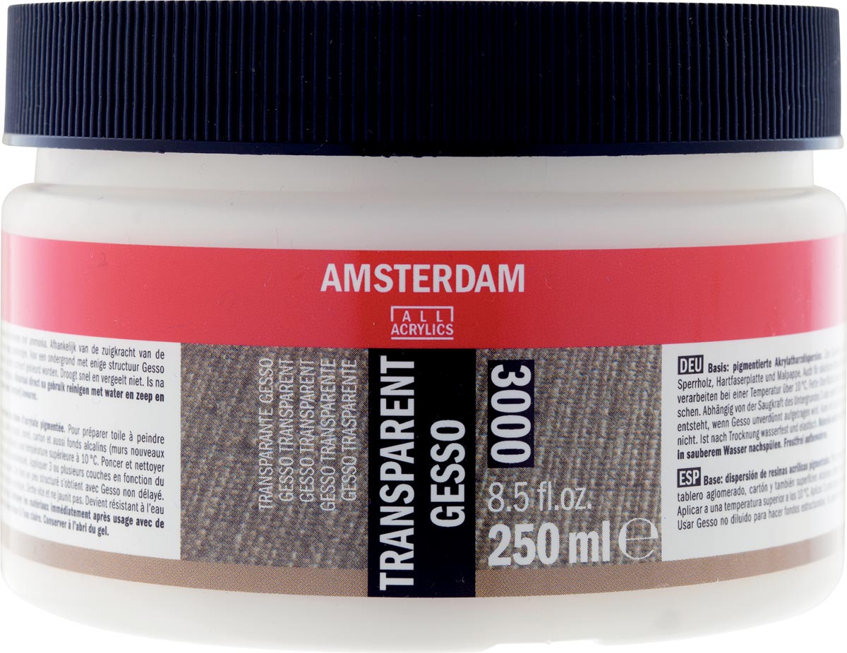 Afbeelding van Amsterdam transparante gesso, fles van 250 ml