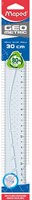 Maped lat Geometric 30 cm, transparant