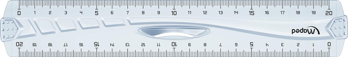 Maped decimeterlat Geometric dubbele decimeter, 20 cm afbeelding
