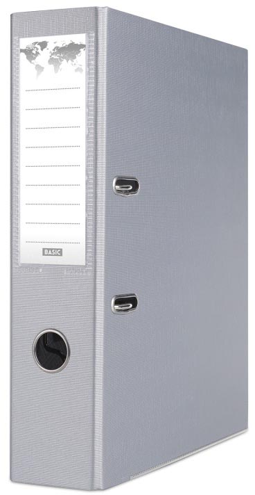 OFFICE products ordner voor A4, PP, rug van 7,5 cm, grijs