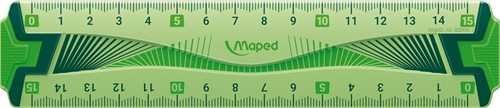 Maped latte Flex incassable, 15 cm, double graduation-2