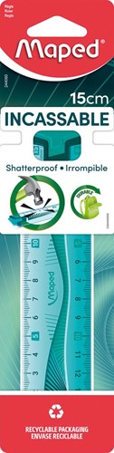 Maped latte Flex incassable, 15 cm, double graduation-3