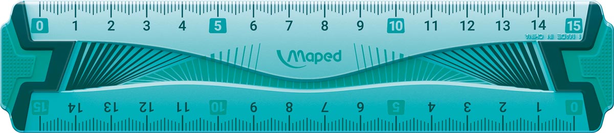 Maped lat Flex onbreekbaar 15 cm, met dubbele graduatie