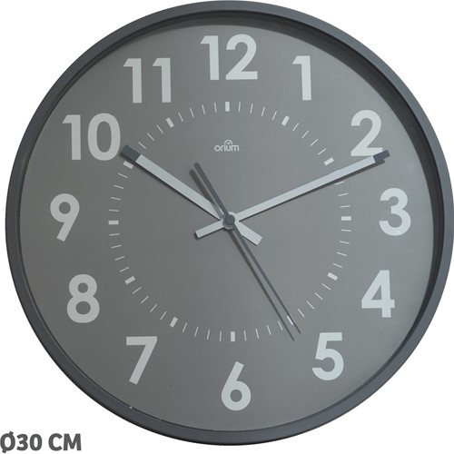 Orium by CEP wandklok, quartz, diameter 30 cm, grijs