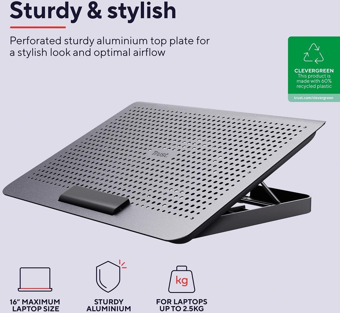 Trust Exto laptop cooling stand bij VindiQ Office