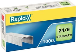 Rapid Nietjes 24/6, gegalvaniseerd, doos van 1.000 nietjes