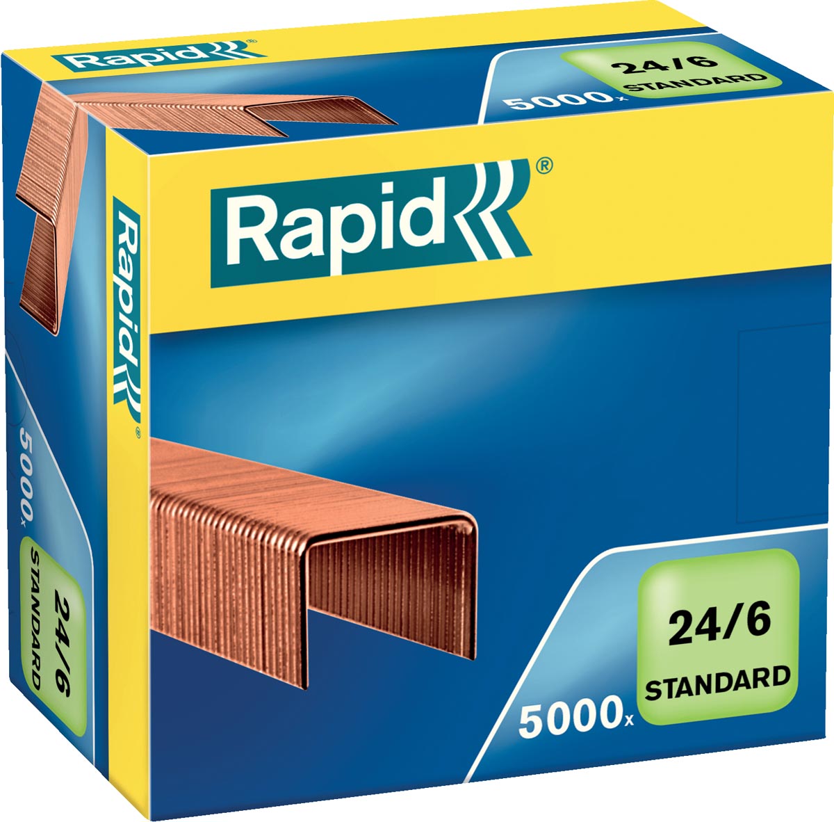 Rapid Nietjes 24/6, koper, doos van 5.000 nietjes afbeelding