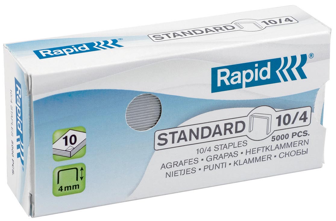 Rapid Nietjes 10/4 gegalvaniseerd doos van 5000 stuks afbeelding