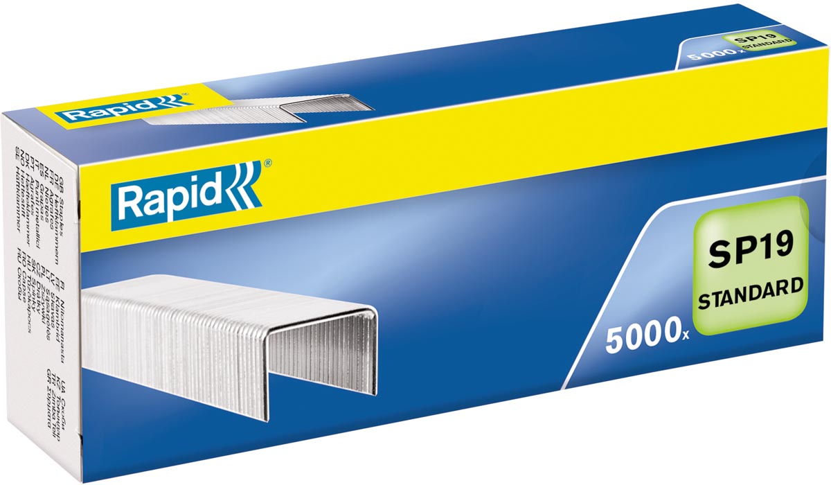 Rapid nietjes SP19, gegalvaniseerd, doos van 5.000 afbeelding