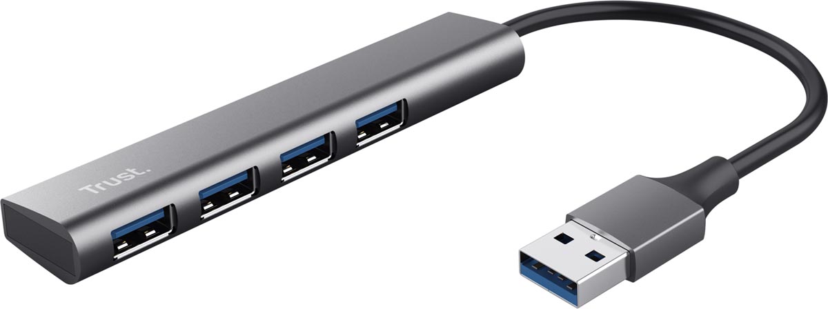 Trust Halyx USB 3.2 Hub 4-poorten Trust Halyx USB 3.2 Hub 4-poorten