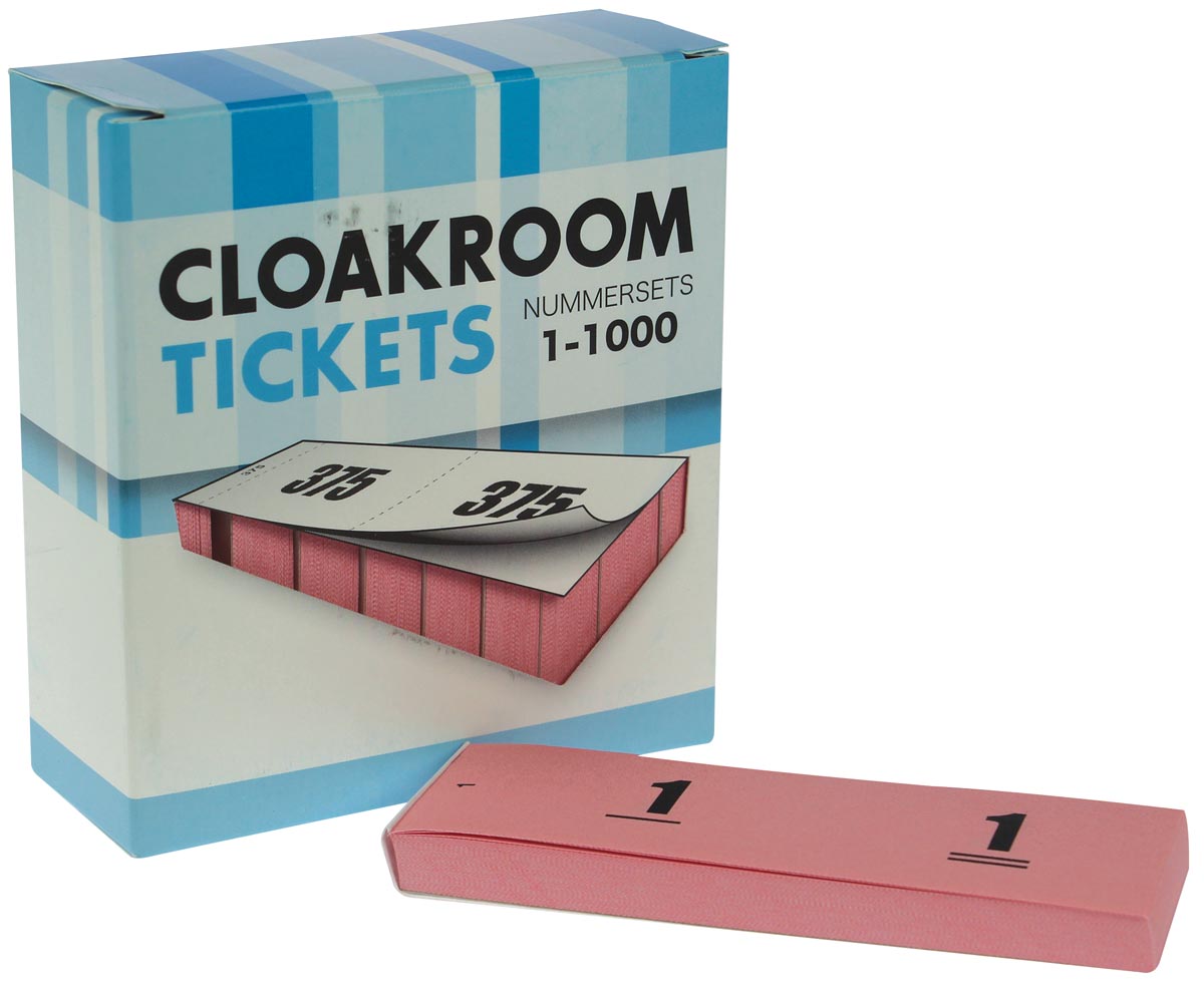 Nummer-/ garderobeblokken roze afbeelding