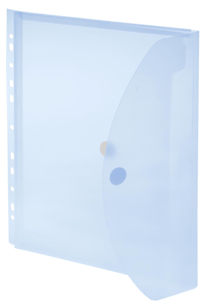 Foldersys geperforeerde showtas A4, blauw afbeelding
