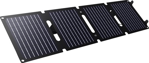 Trust Zuny opvouwbaar zonnepaneel, ideaal voor het opladen van smartphones en tablets, 40 W