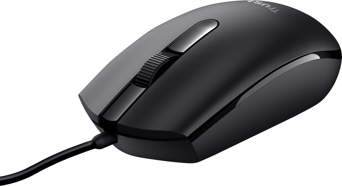 Trust muis TM-101 Eco, zwart afbeelding