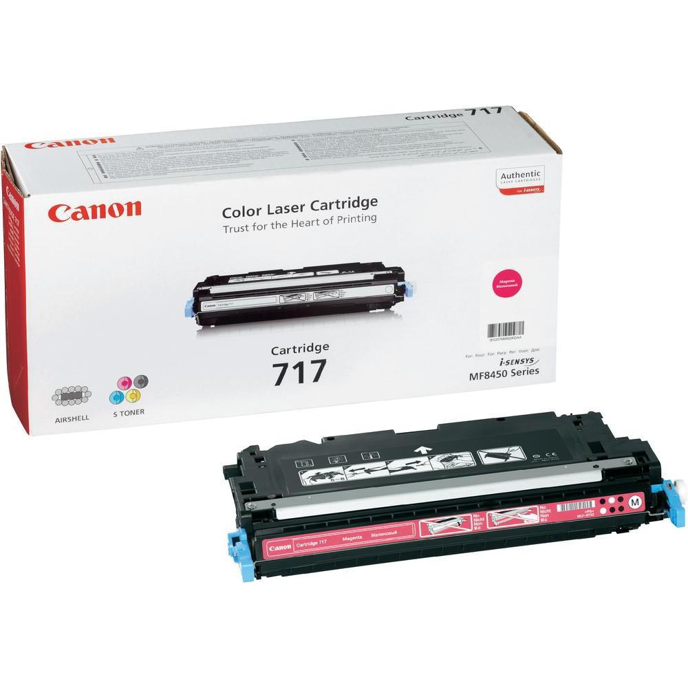 Canon toner 717M, 4.000 pagina's, OEM 2576B002, magenta