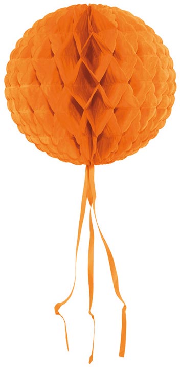 Oranje honeycomb, diameter 30 cm, oranje