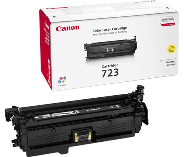 Canon toner 723Y, 8.500 pagina's, OEM 2641B002, geel