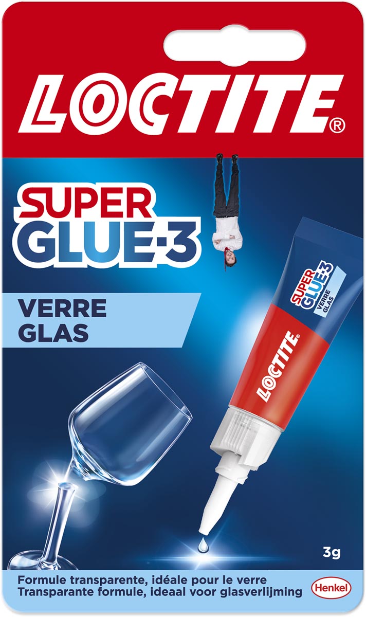 Loctite secondelijm Super Glue Glas, 3 g, op blister afbeelding