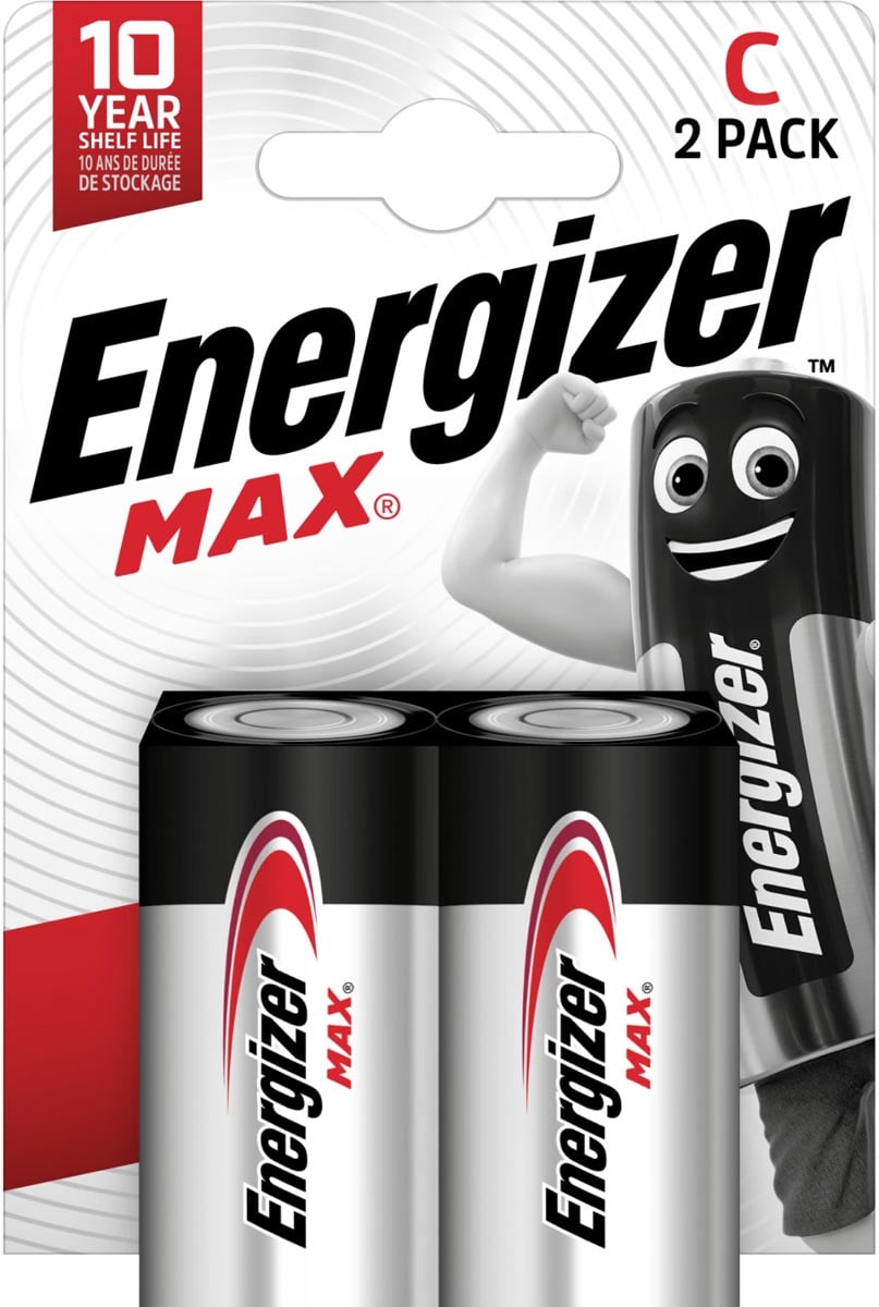Energizer batterijen Max C, blister van 2 stuks afbeelding