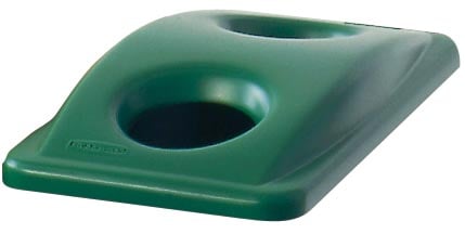 Rubbermaid deksel voor afvalcontainer Slim Jim, voor flessen en groen afval, groen