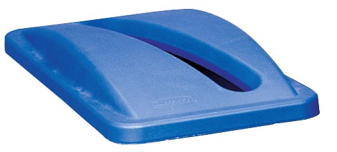 Rubbermaid deksel voor afvalcontainer Slim Jim, voor papier, blauw