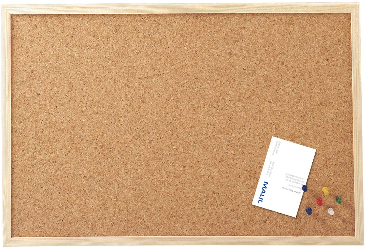 Maul kurkbord met houten frame ft 40 x 60 cm