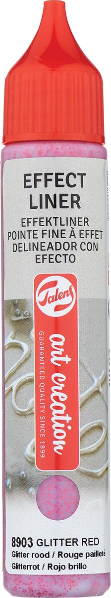 Talens Art Creation effect liner, glitter rood