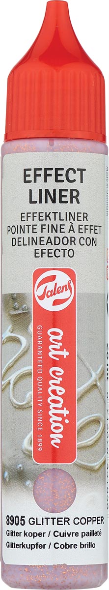 Talens Art Creation effect liner, glitter koper