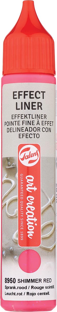 Talens Art Creation effect liner, sprankelend rood