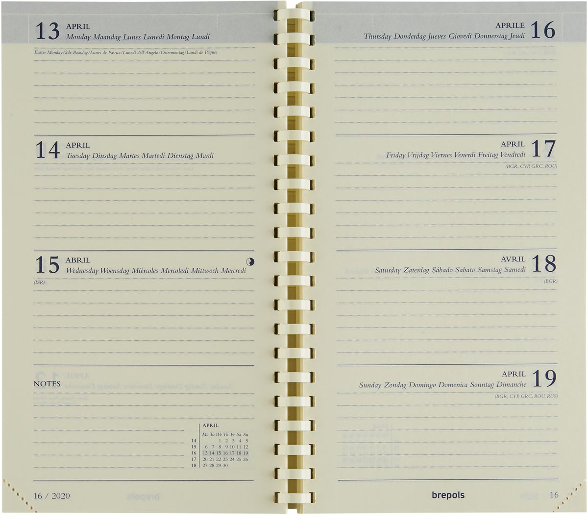 Brepols schoolagenda Interplan Genova vulling, 2025-2026
