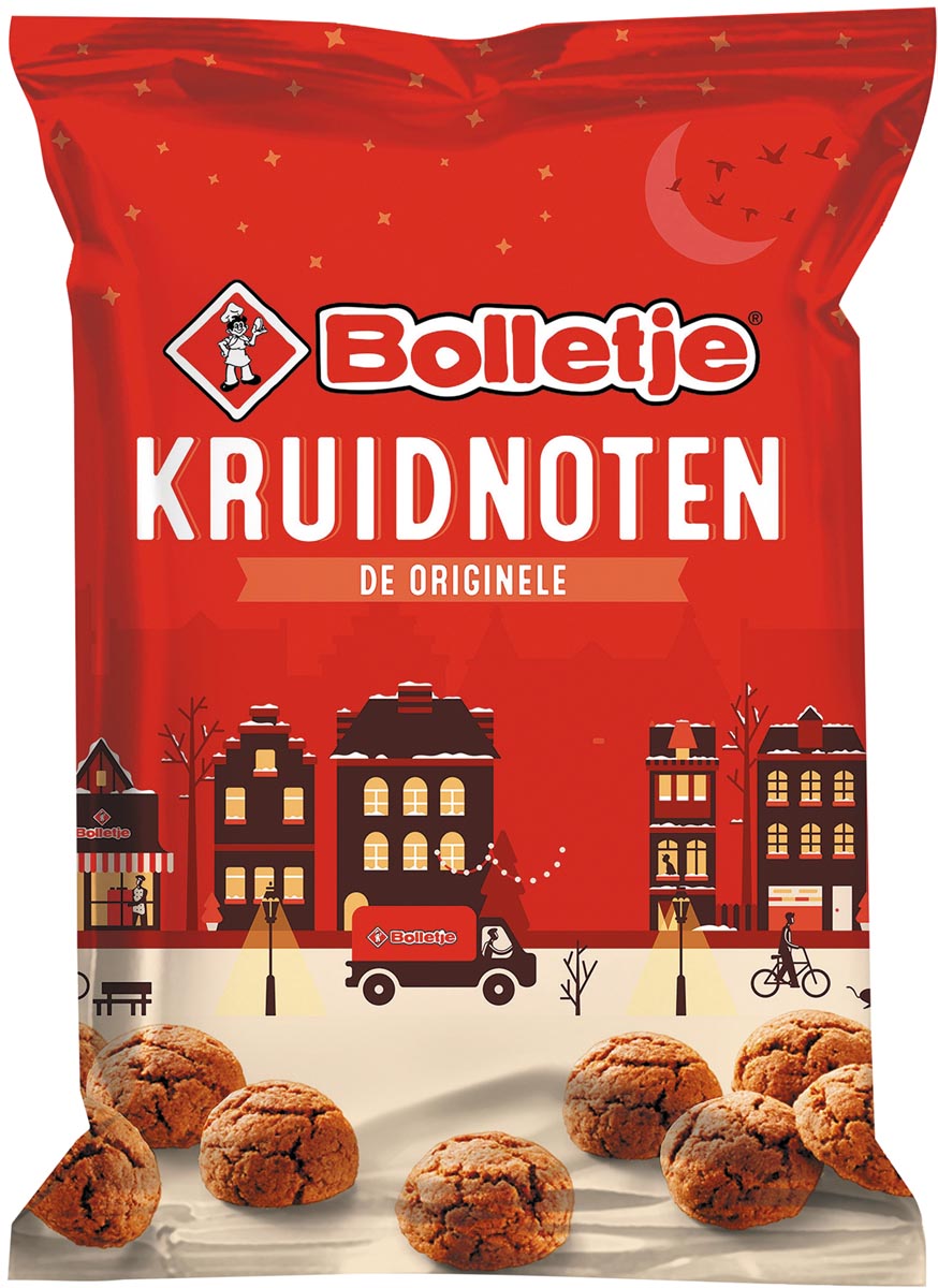 Bolletje kruidnoten Sinterklaas, zak van 100 g Bolletje kruidnoten Sinterklaas, zak van 100 g