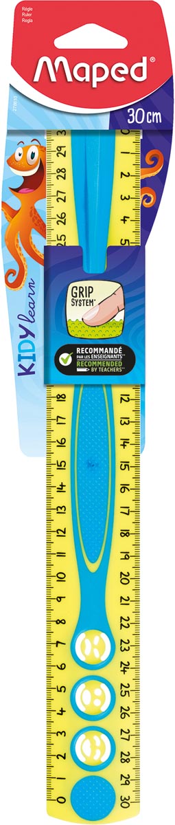 Maped Kidy Learn lat Kidygrip, 30 cm, geassorteerde kleuren, blister van 1 stuk