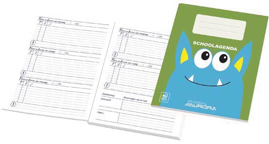 Aurora schoolagenda Nederlandstalig eeuwigdurend