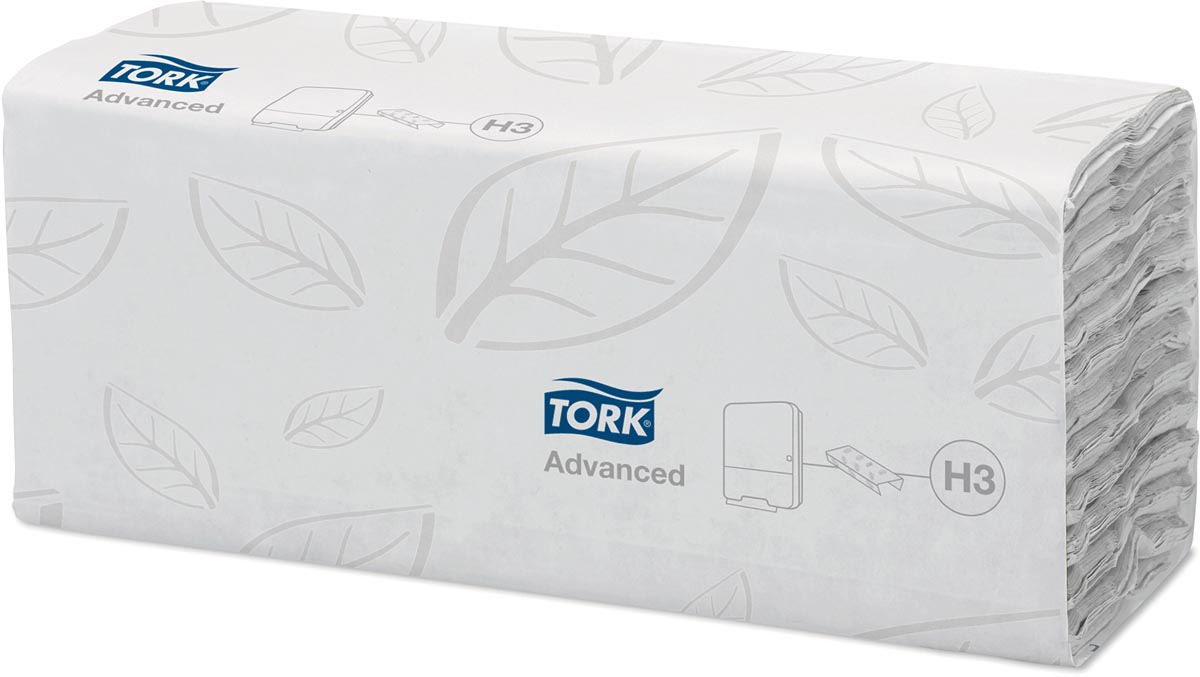 Tork handdoek C-vouw, 2-laags XL, systeem H3 Advanced, wit, 20 wikkels van 96 vellen Tork handdoek C-vouw, 2-laags XL, systeem H3 Advanced, wit, 20 wikkels van 96 vellen