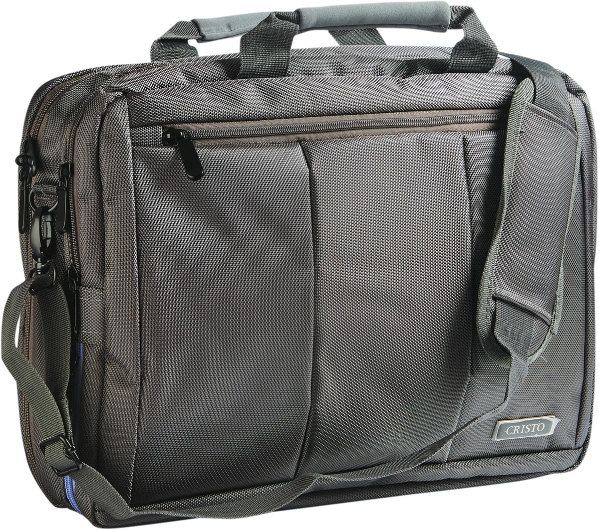 Cristo Portable laptoptas voor 15 inch laptops, 2-in-1, antraciet