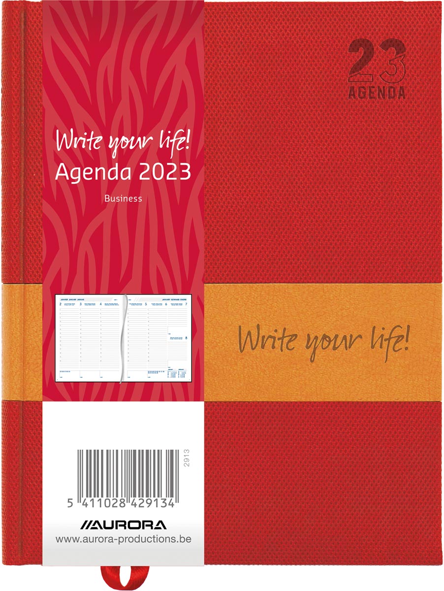 Aurora Business 29 Write your life, geassorteerde kleuren, 2023 Aurora Business 29 Write your life, geassorteerde kleuren, 2023