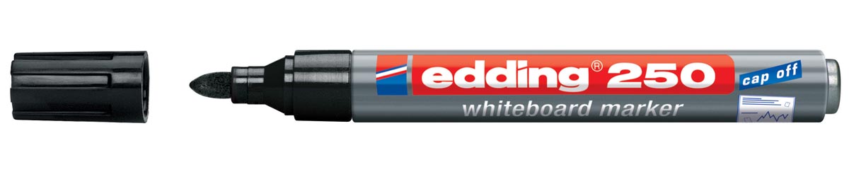 Edding whiteboardmarker e-250 zwart afbeelding
