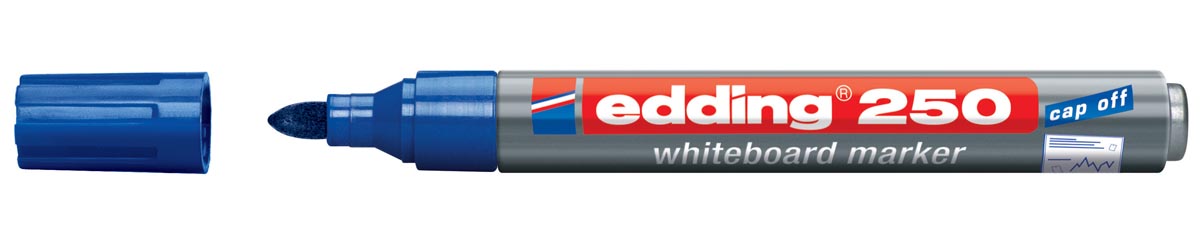 Edding whiteboardmarker e-250 blauw afbeelding