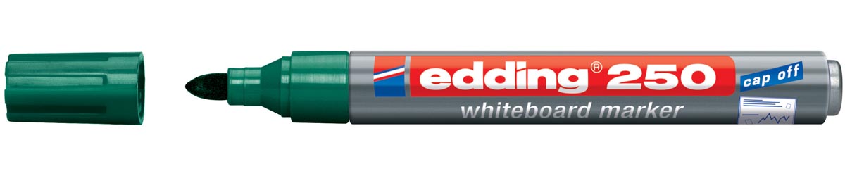 Edding whiteboardmarker e-250 groen afbeelding