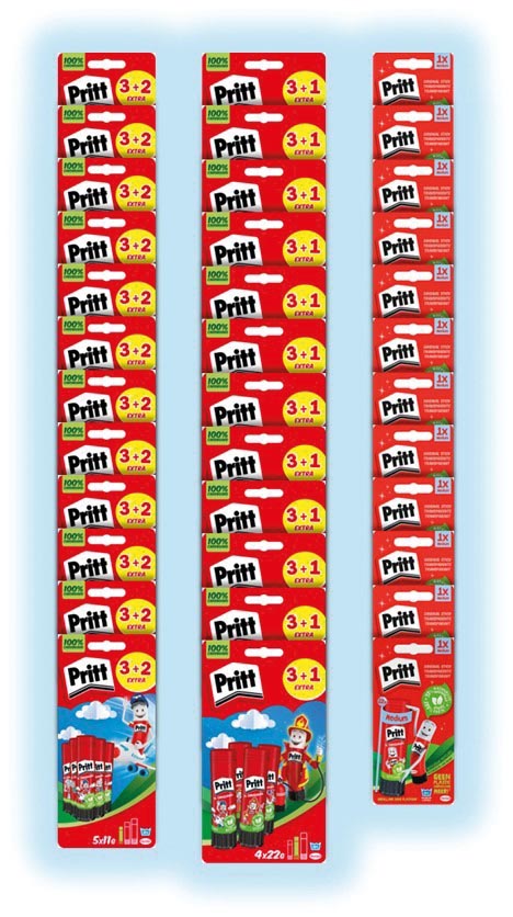 Pritt plakstiften, strip van 36 stuks Pritt plakstiften, strip van 36 stuks