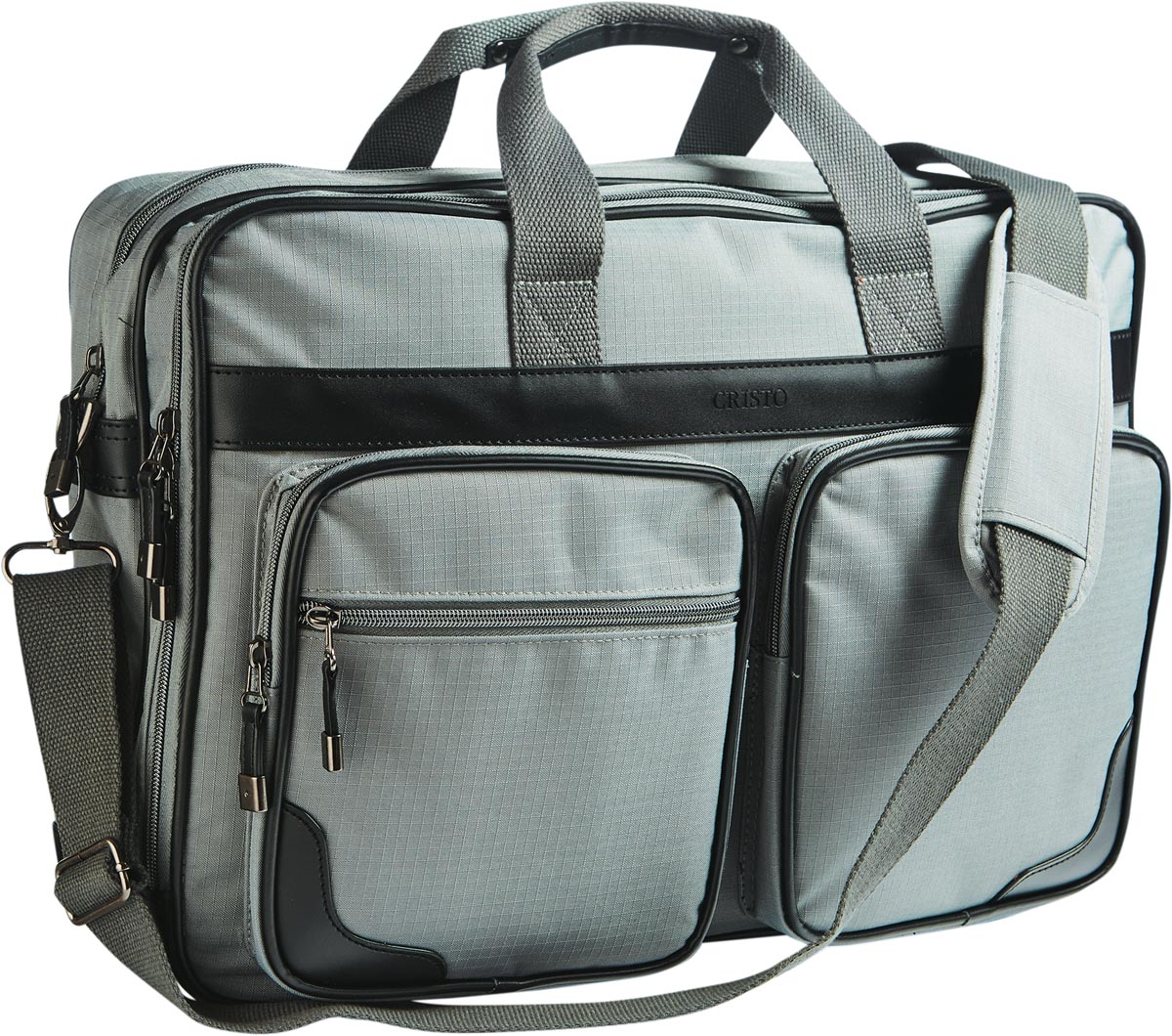 Cristo Urban laptoptas voor 17 inch laptops, grijs