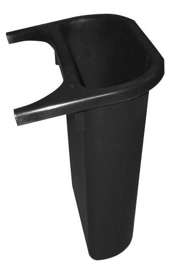 Rubbermaid zijbakje voor recyclagebak 4,5 l, zwart