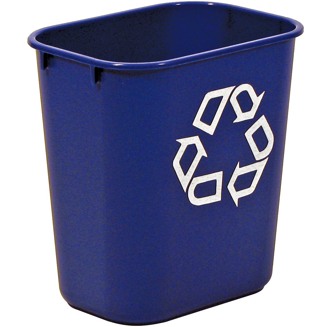 Rubbermaid recylagebak, zonder zijbakjes, 26,6 liter, blauw afbeelding