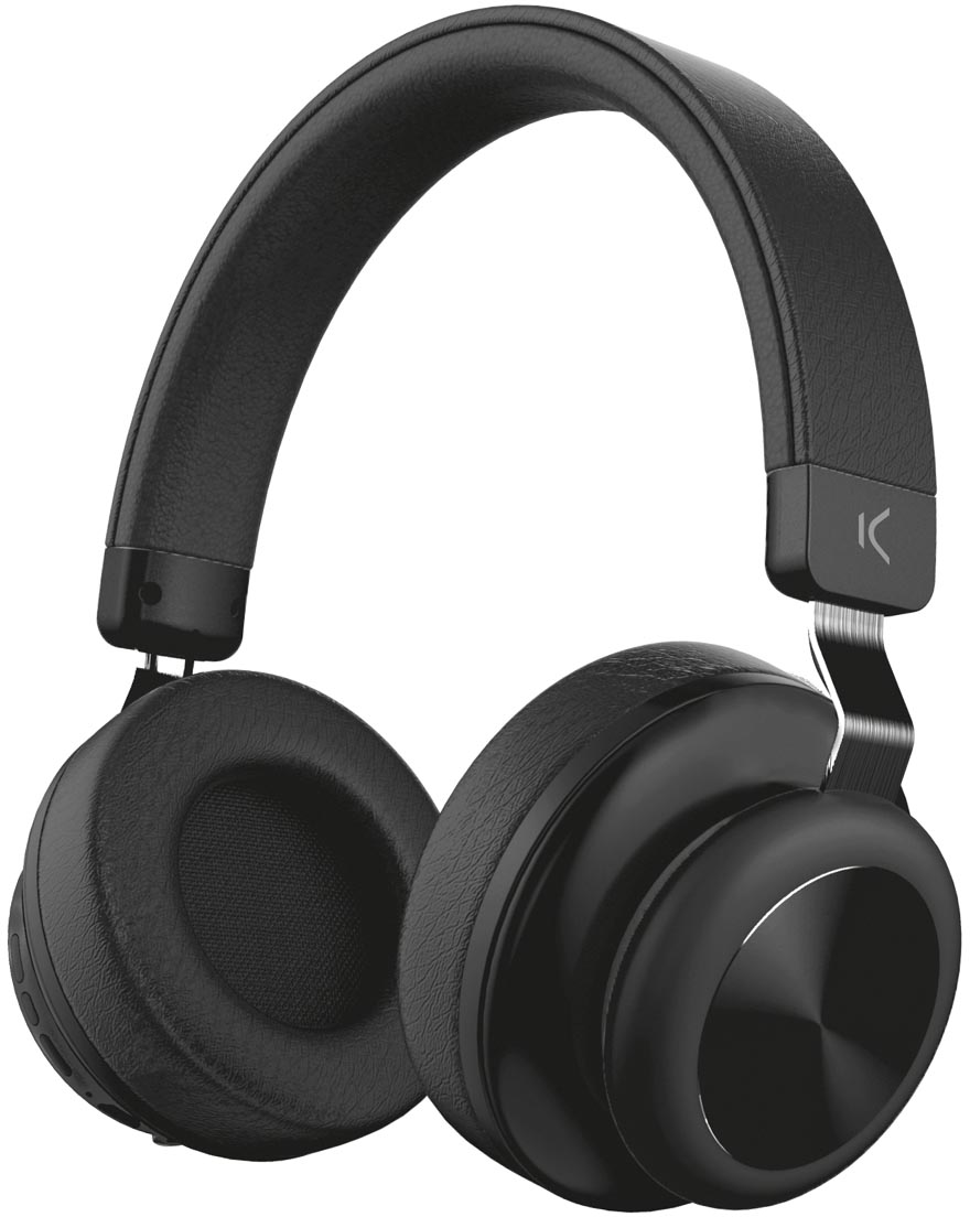 Ksix draadloze hoofdtelefoon met geïntegreerde microfoon, speeltijd: 6 uur, zwart Ksix draadloze hoofdtelefoon met geïntegreerde microfoon, speeltijd: 6 uur, zwart