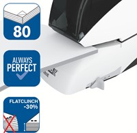 Rapid elektrische nietmachine R5080e, 80 blad, wit/zwart-3