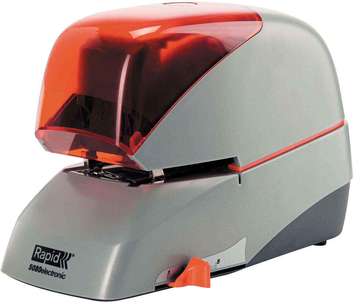 Rapid elektrische nietmachine 5080E, zilver/oranje Rapid elektrische nietmachine 5080E, zilver/oranje
