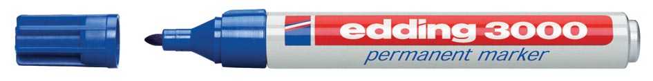 Edding permanent marker 3000 blauw