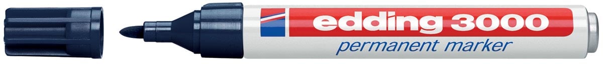 Edding permanent marker 3000 staalblauw afbeelding
