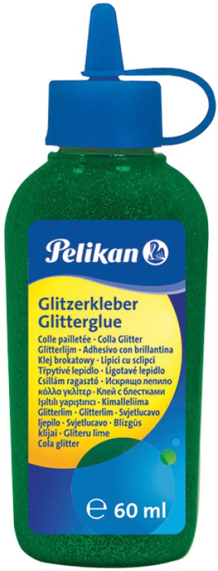 Pelikan glitterlijm, flacon van 60 ml, donkergroen